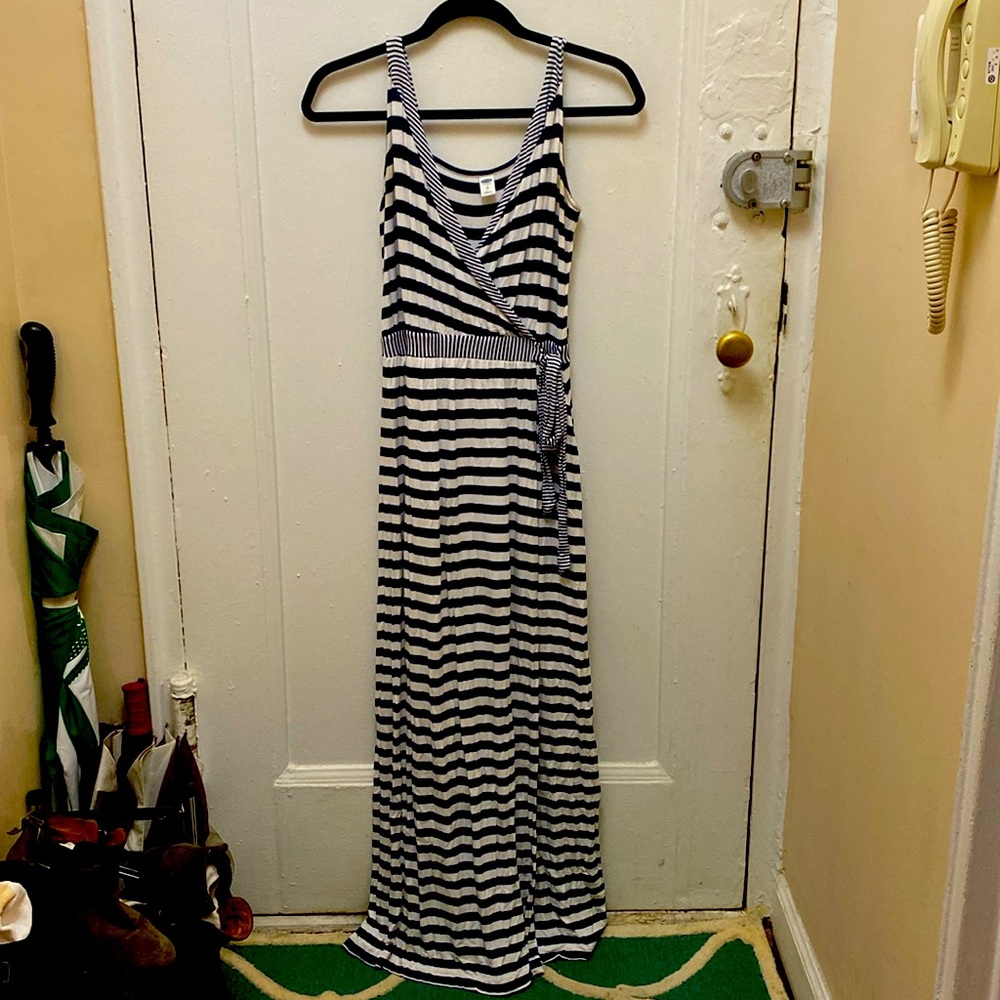 Striped maxi dress
